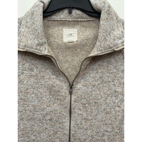 Thread & Supply Womens Medium Thick Knit Fitted Zip Up Sweater Jacket Fleece EUC - Picture 2 of 11